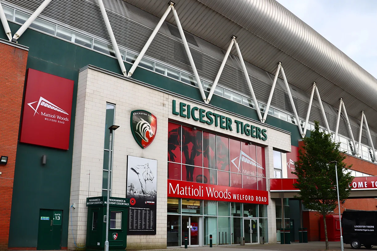 Leicester Tigers Rugby Club.
